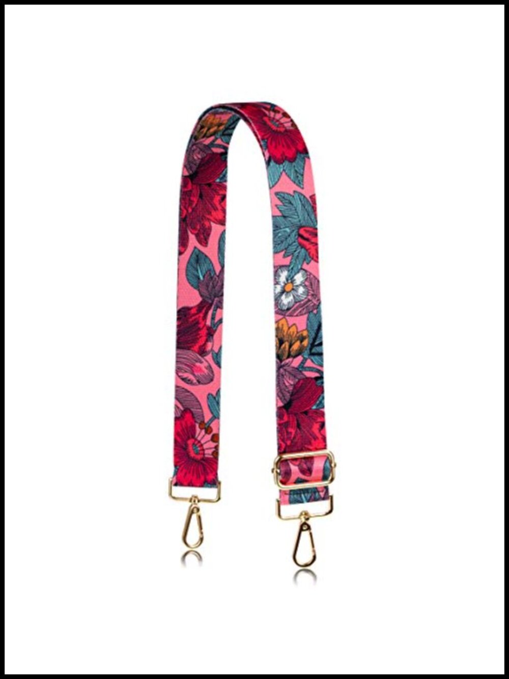 Floral Purse Strap Replacement Crossbody Shoulder Bag Wide Adjustable